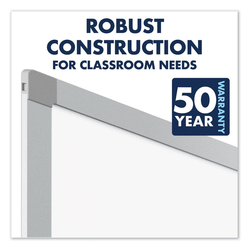 Quartet Porcelain Magnetic Whiteboard, 96 x 48, Aluminum Frame