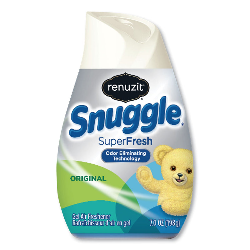 Renuzit Adjustables Air Freshener, Snuggle SuperFresh Scent, 7 oz Solid, 12/Carton
