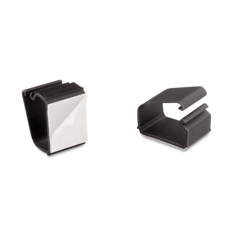 Cord Away Self-Adhesive Wire Clips, Black, 6/Pack