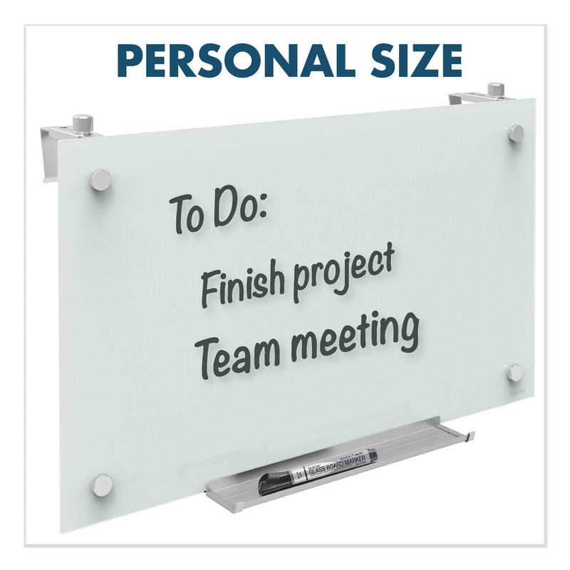 Quartet Infinity Magnetic Glass Dry Erase Cubicle Board, 18 x 30, White