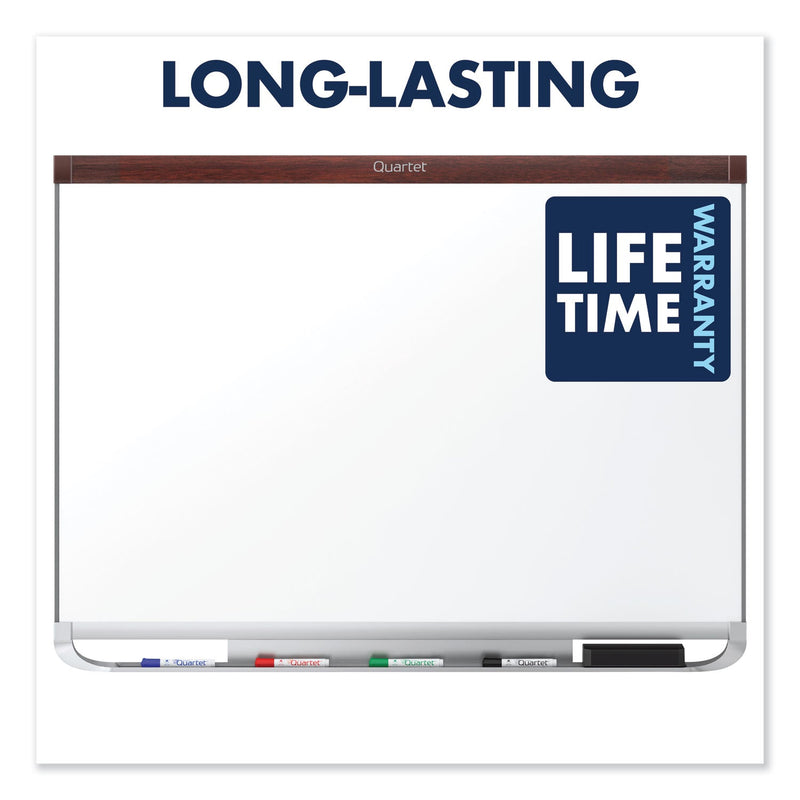 Quartet Prestige 2 DuraMax Magnetic Porcelain Whiteboard, 96 x 48, Mah. Frame