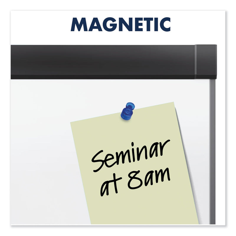 Quartet Prestige 2 DuraMax Magnetic Porcelain Whiteboard, 96 x 48, Black Frame