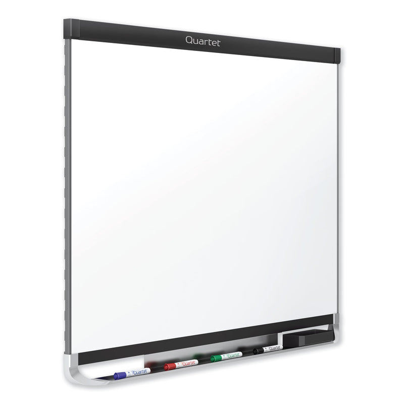 Quartet Prestige 2 DuraMax Magnetic Porcelain Whiteboard, 96 x 48, Black Frame