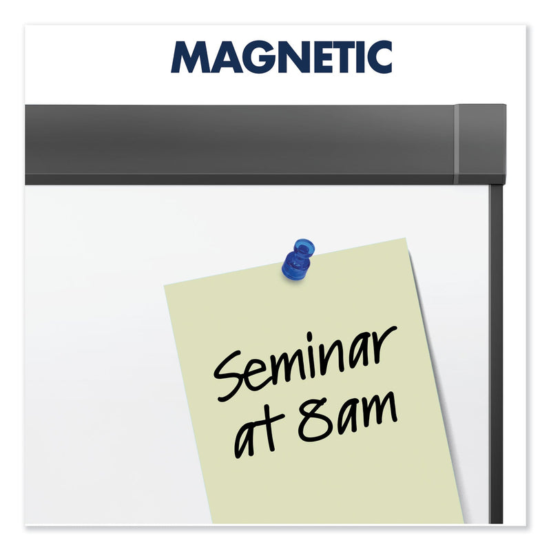 Quartet Prestige 2 DuraMax Magnetic Porcelain Whiteboard, 72 x 48, Graphite Frame