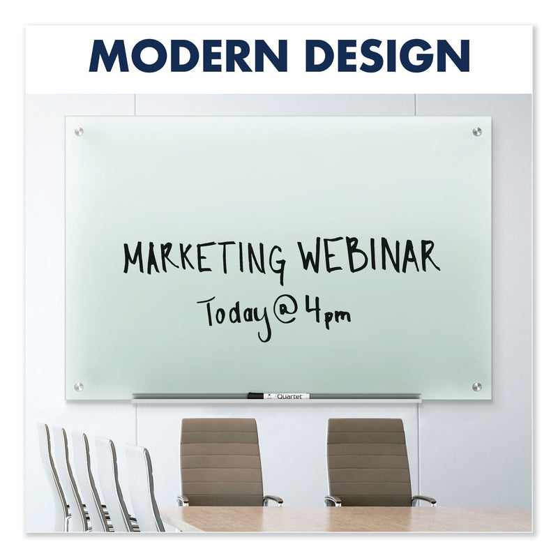 Quartet Infinity Glass Marker Board, Frosted, 72 x 48