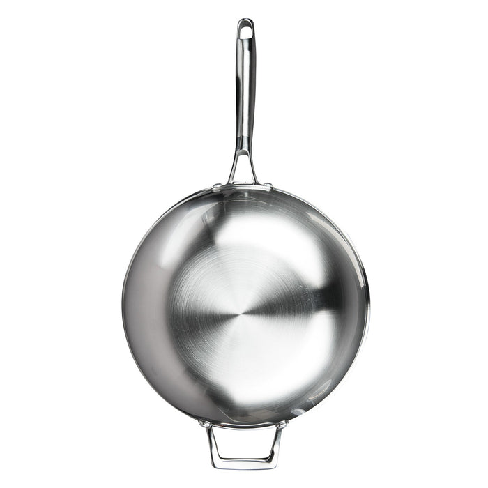 MASTERPAN Nonstick 3-Ply Chefs Wok & Glass Lid, 12" (30cm)