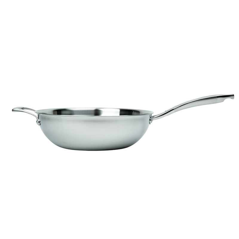 MASTERPAN Nonstick 3-Ply Chefs Wok & Glass Lid, 12" (30cm)