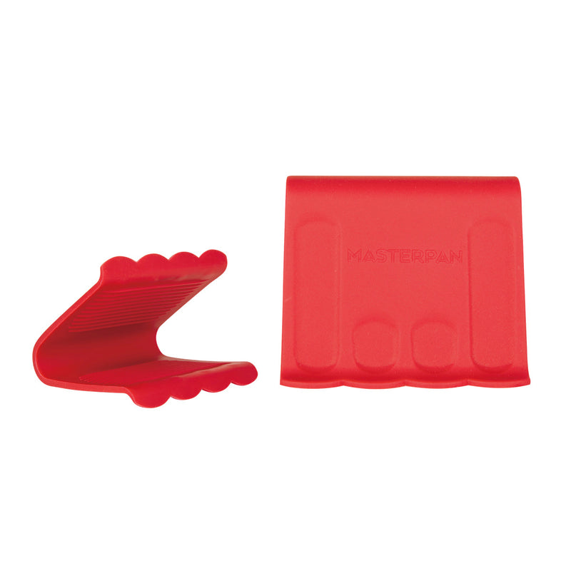 MASTERPAN Nonstick Stovetop Oven Grill Pan & Stainless Steel Lid, Red 12" (30cm)