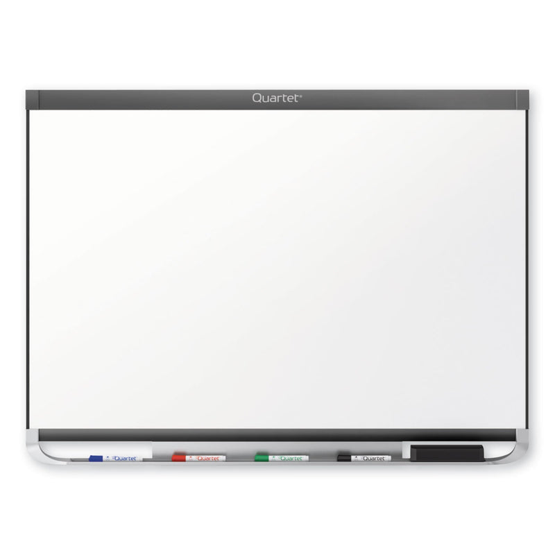 Quartet Prestige 2 DuraMax Magnetic Porcelain Whiteboard, 72 x 48, Graphite Frame