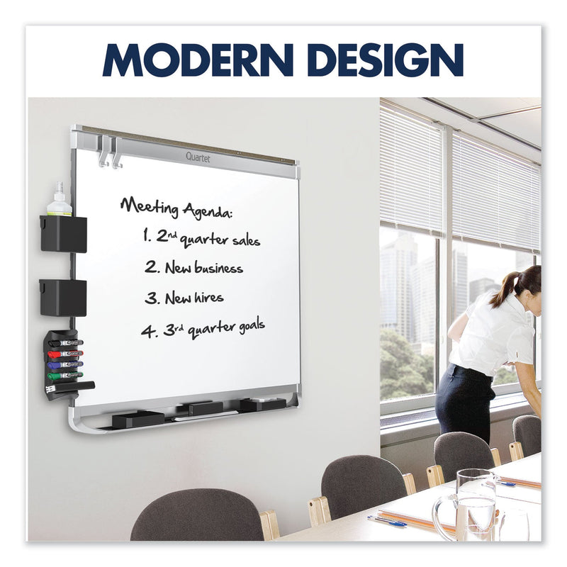 Quartet Prestige 2 DuraMax Magnetic Porcelain Whiteboard, 72 x 48, Graphite Frame