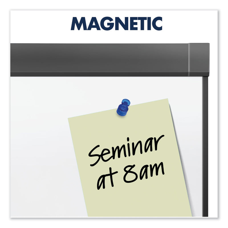 Quartet Prestige 2 DuraMax Magnetic Porcelain Whiteboard, 96 x 48, Graphite Frame