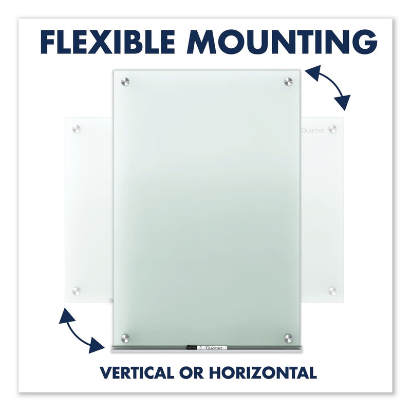 Quartet Infinity Glass Marker Board, Frosted, 72 x 48