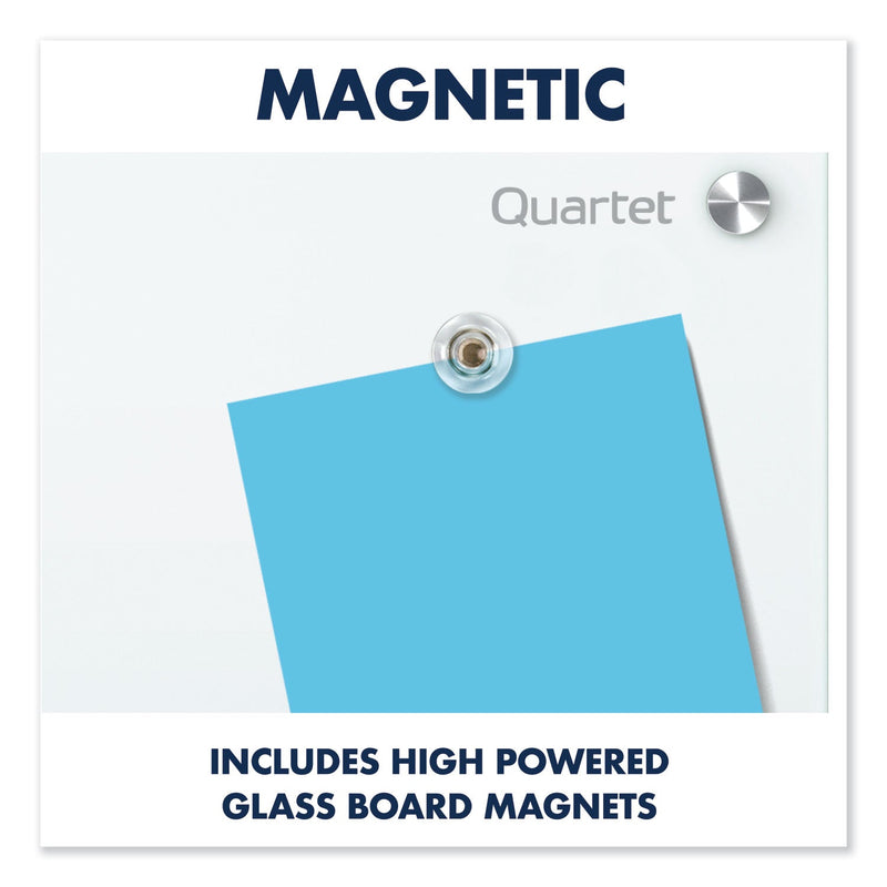 Quartet Infinity Magnetic Glass Marker Board, 48 x 36, White