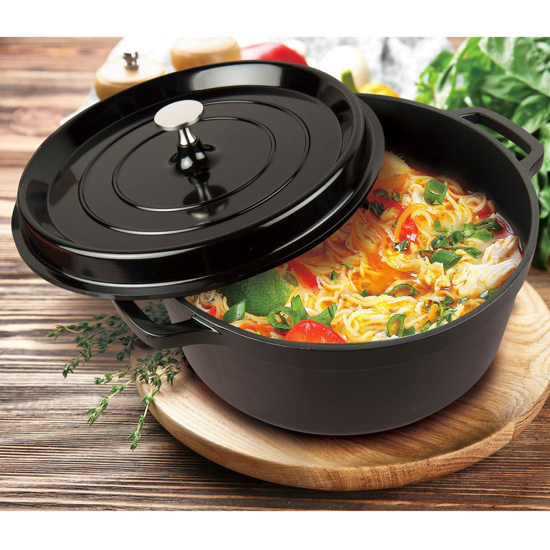 MASTERPAN Nonstick Dutch Oven, Black 7 Qt. 11" (28cm)