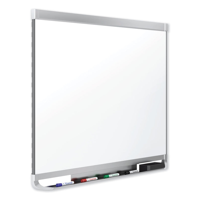 Quartet Prestige 2 DuraMax Magnetic Porcelain Whiteboard, 48 x 36, Silver Frame