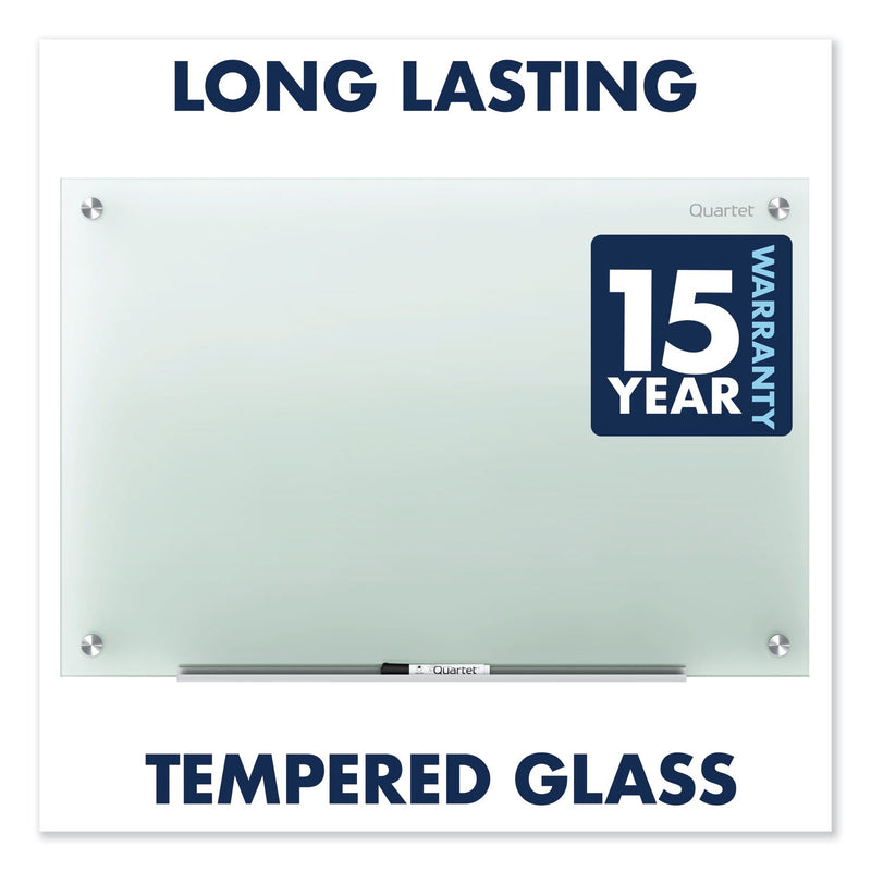 Quartet Infinity Glass Marker Board, Frosted, 72 x 48