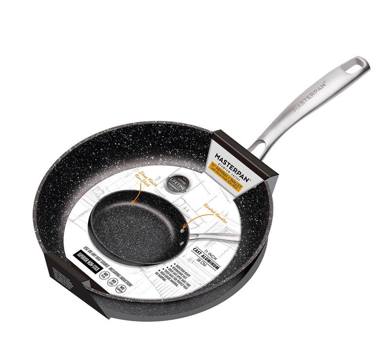 MASTERPAN Nonstick Granite Look Frypan & Skillet, 11" (28cm)