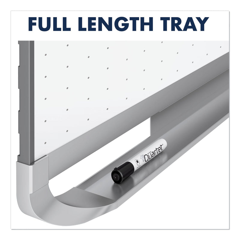 Quartet Prestige 2 Total Erase Whiteboard, 72 x 48, Mahogany Color Frame