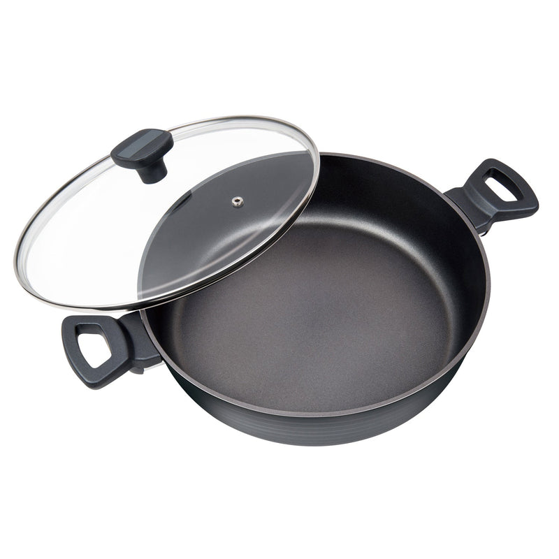 MASTERPAN Nonstick Saute $ Sauce Pan with Glass Lid, 5 Qt., 11" (28cm)