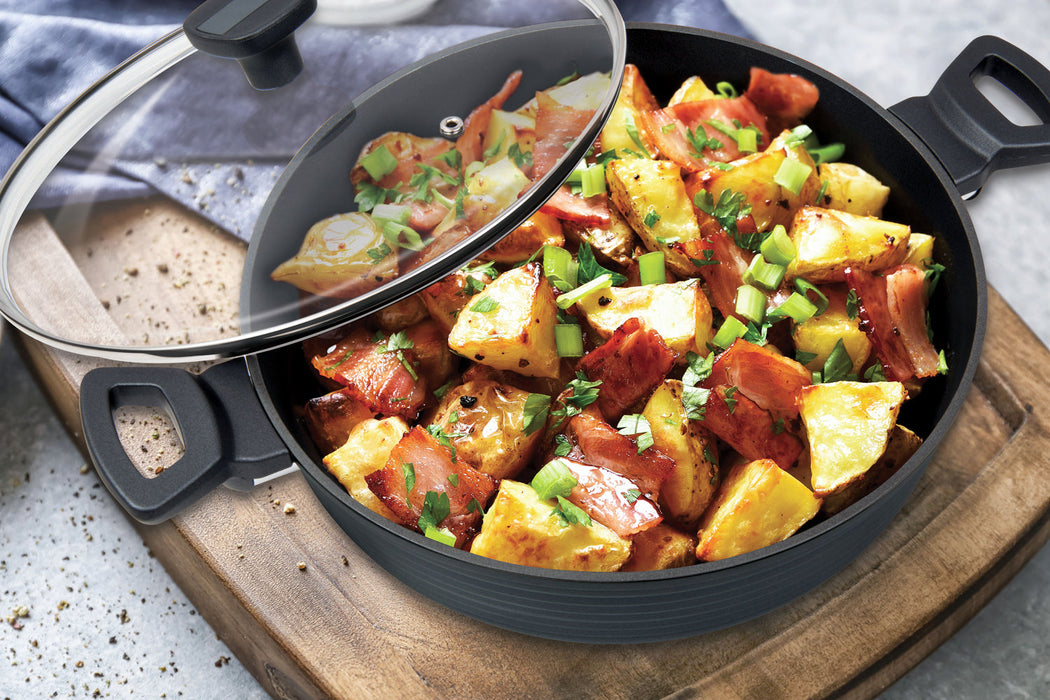 MASTERPAN Nonstick Saute $ Sauce Pan with Glass Lid, 5 Qt., 11" (28cm)