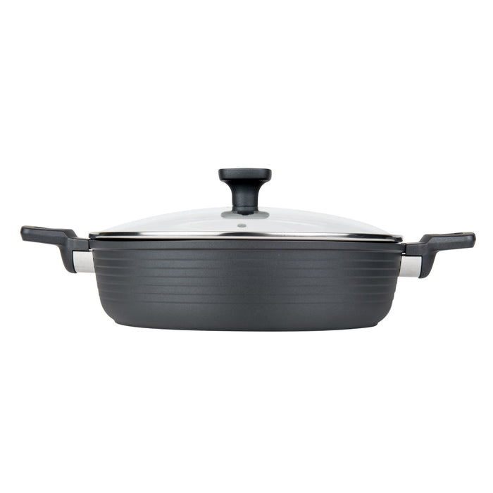 MASTERPAN Nonstick Saute $ Sauce Pan with Glass Lid, 5 Qt., 11" (28cm)