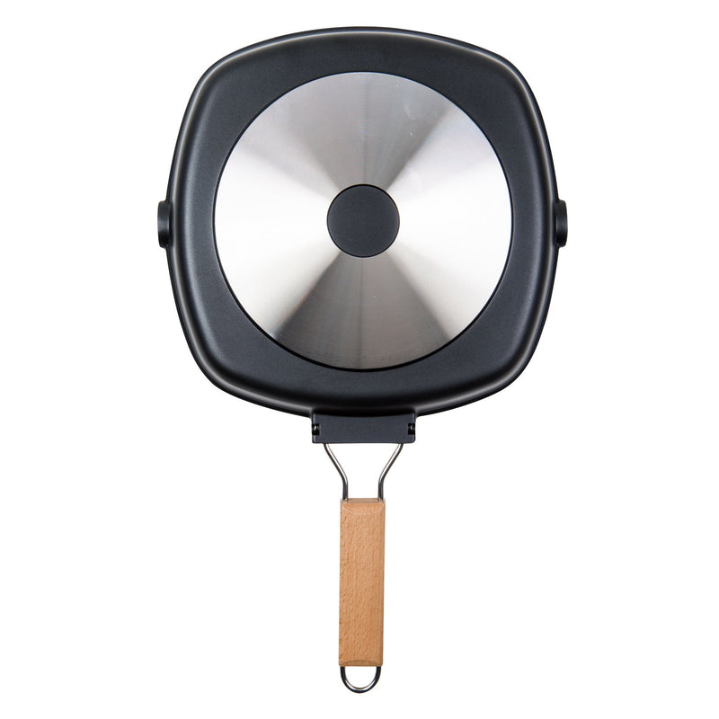 MASTERPAN Nonstick Grill Pan with Folding Handle, 11" (28cm)