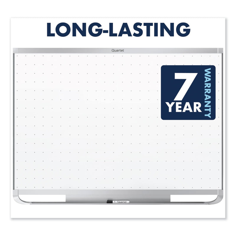 Quartet Prestige 2 Total Erase Whiteboard, 72 x 48, Aluminum Frame