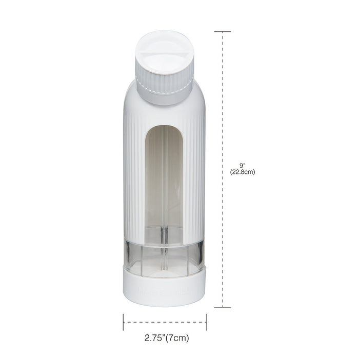5-in-1 Multi Section Spice Grinder & Dispenser, White (Spices Not Included)