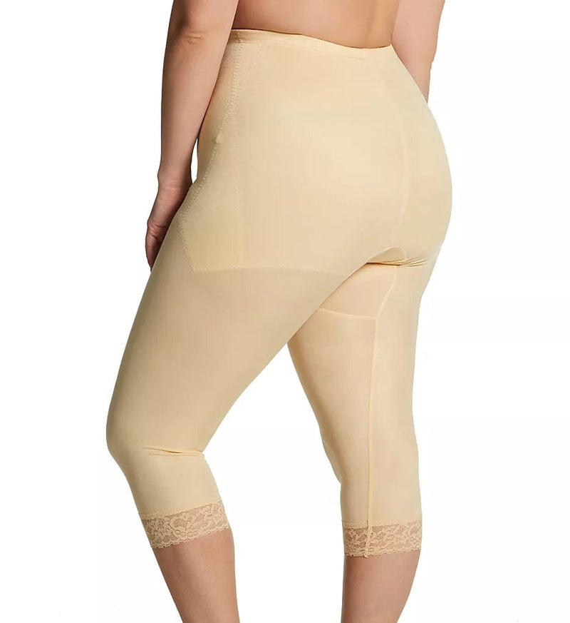 Style 6265 | Waistline Capri Pant Liner with Tummy Control Panel| Memory Compression Fabric | Medium Support