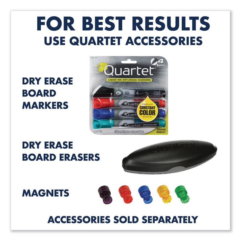 Quartet Prestige 2 Total Erase Whiteboard, 72 x 48, Mahogany Color Frame