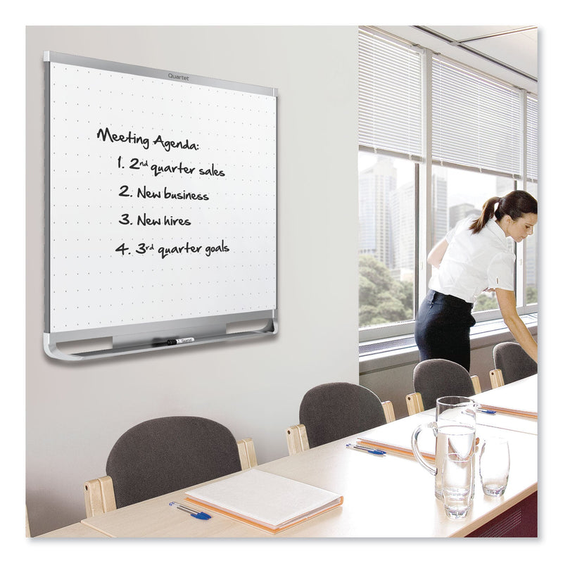 Quartet Prestige 2 Magnetic Total Erase Whiteboard, 48 x 36, Aluminum Frame