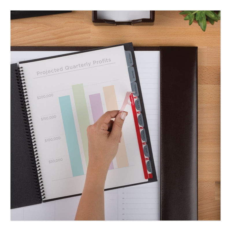 Avery Print and Apply Index Maker Clear Label Unpunched Dividers with Printable Label Strip, 8-Tab, 11 x 8.5, Clear, 5 Sets