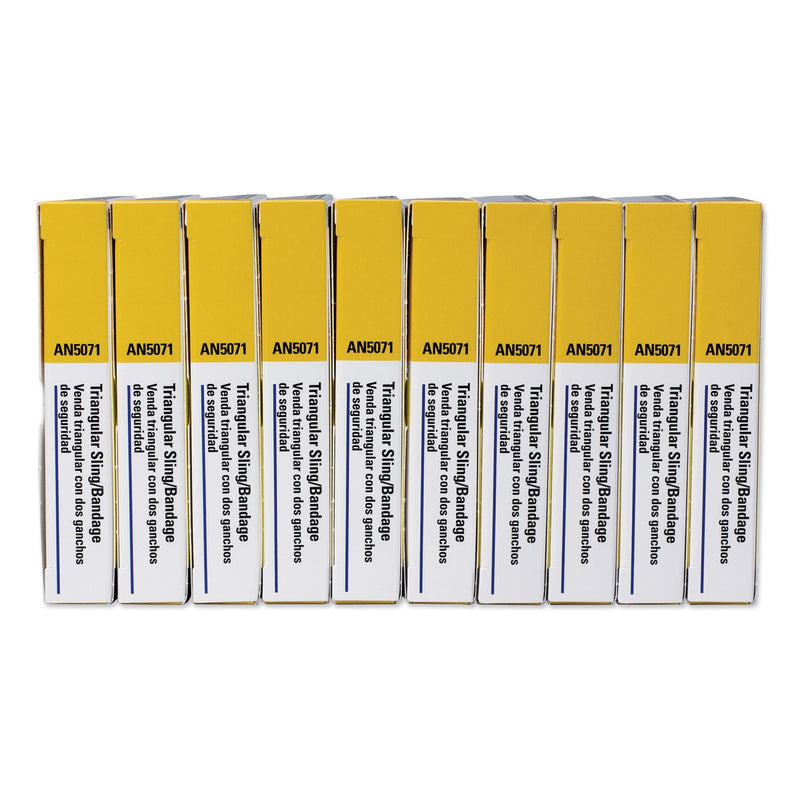 First Aid Only First-Aid Refill Sling/Tourniquet Triangular Bandages, 40 x 40 x 56, 10/Pack