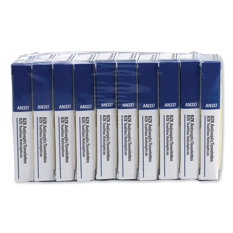 First Aid Only Antiseptic Wipe Refill for ANSI-Compliant First Aid Kits, 100/Pack