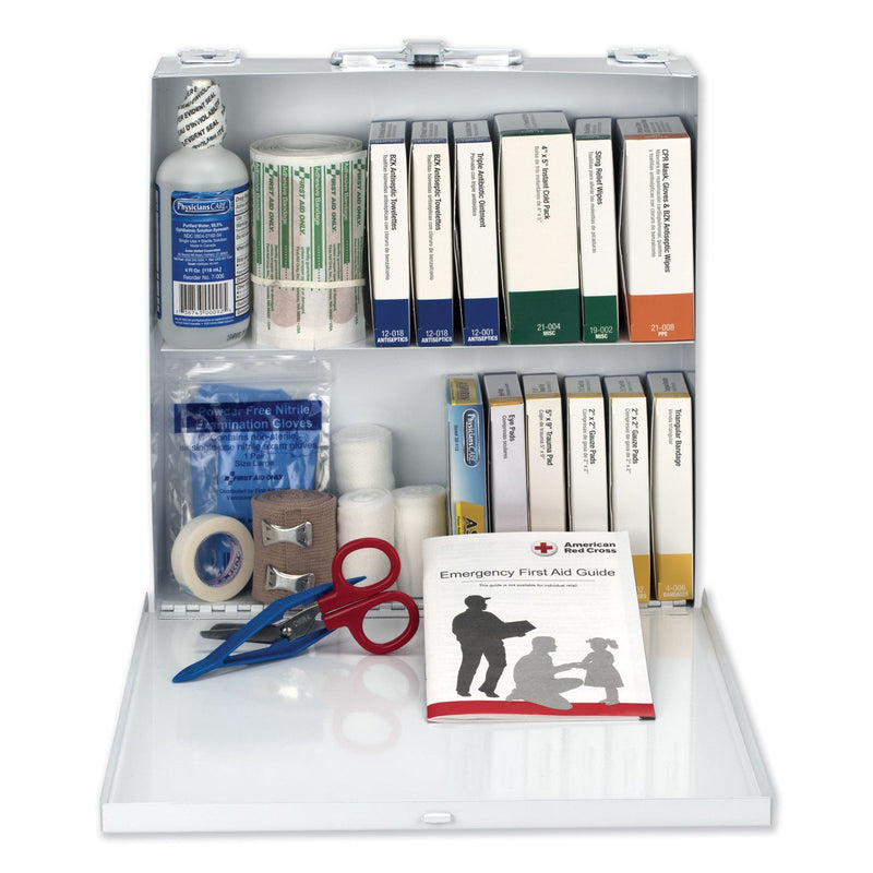 First Aid Only First Aid Station for 50 People, 196 Pieces, OSHA Compliant, Metal Case