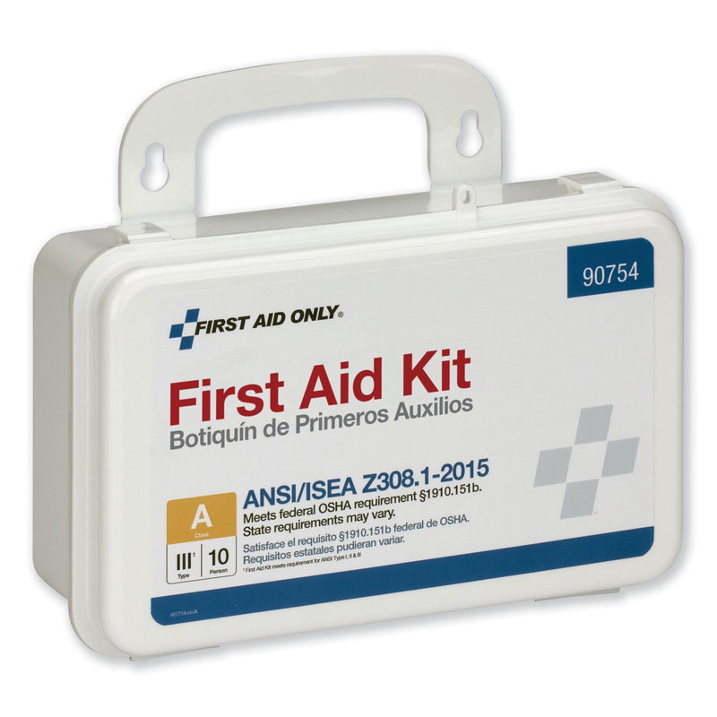 First Aid Only ANSI Class A 10 Person First Aid Kit, 71 Pieces, Plastic Case