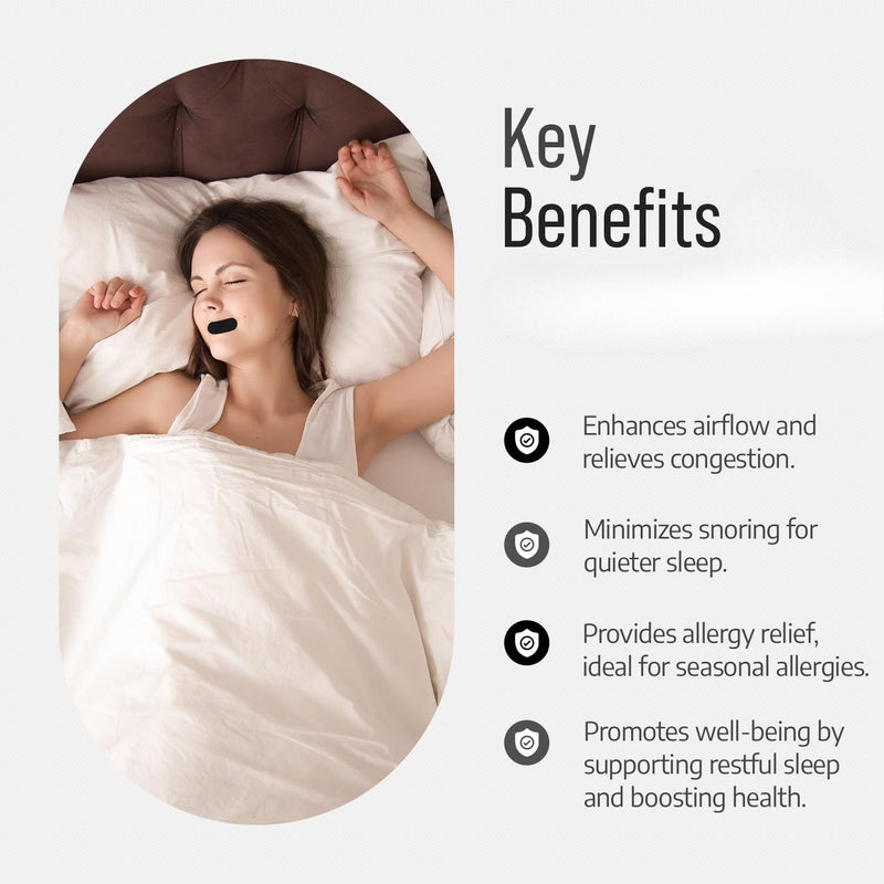 Mouth Tape for Sleeping - Comfort & Hypoallergenic Tape for Sensitive Skin