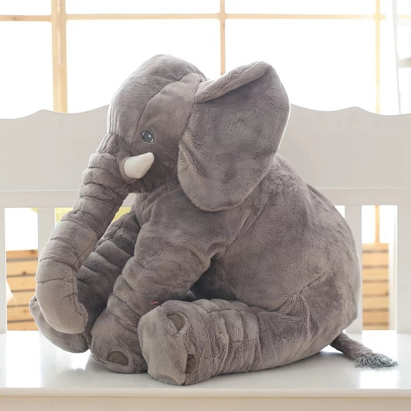 Elephant Plush Pillow Cover – Soft Short Plush Baby & Kids Sleep Cushion Shell
