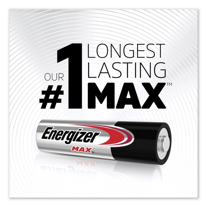 Energizer MAX Alkaline AA Batteries, 1.5 V, 4/Pack