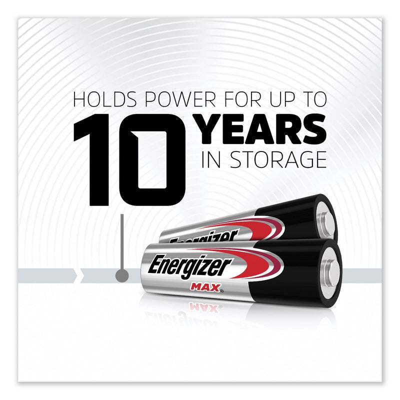 Energizer MAX Alkaline AA Batteries, 1.5 V, 24/Pack
