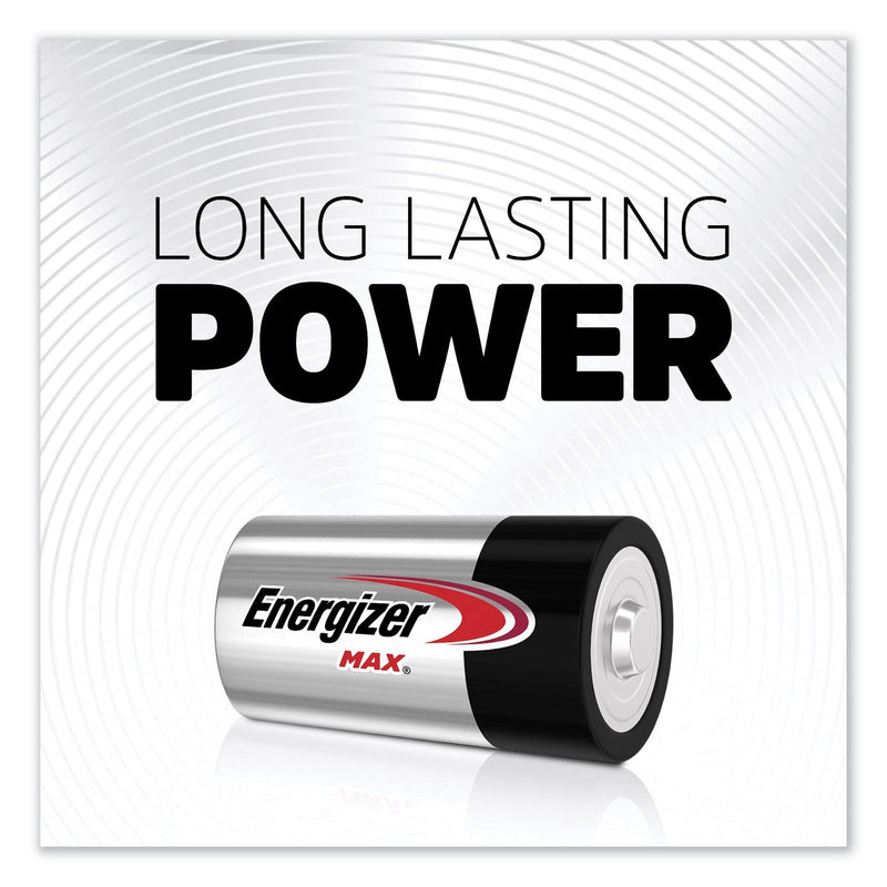 Energizer MAX Alkaline D Batteries, 1.5 V, 2/Pack