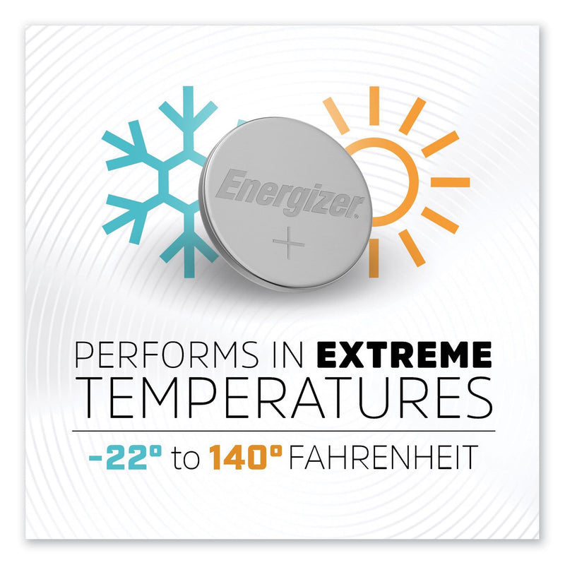 Energizer 2032 Lithium Coin Battery, 3 V, 2/Pack