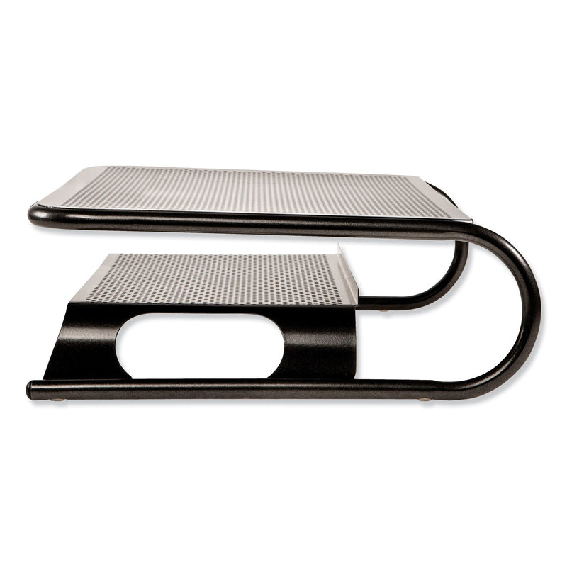 Allsop Metal Art Printer and Monitor Stand Plus, 18" x 13.5" x 6", Black, Supports 50 lbs