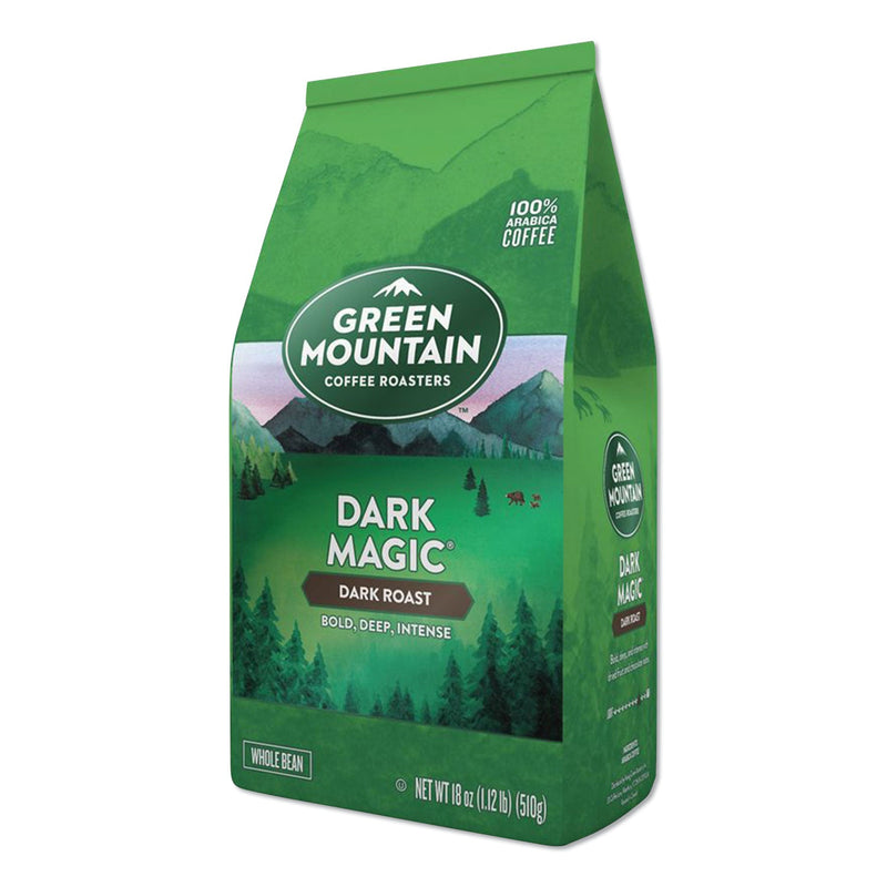 Green Mountain Coffee Dark Magic Whole Bean Coffee, 18 oz Bag, 6/Carton