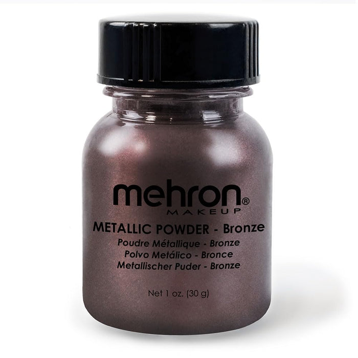 Makeup Metallic Powder | Metallic Chrome Powder Pigment for Face & Body Paint, Eyeshadow, and Eyeliner .5 Oz (14 G) (Silver)