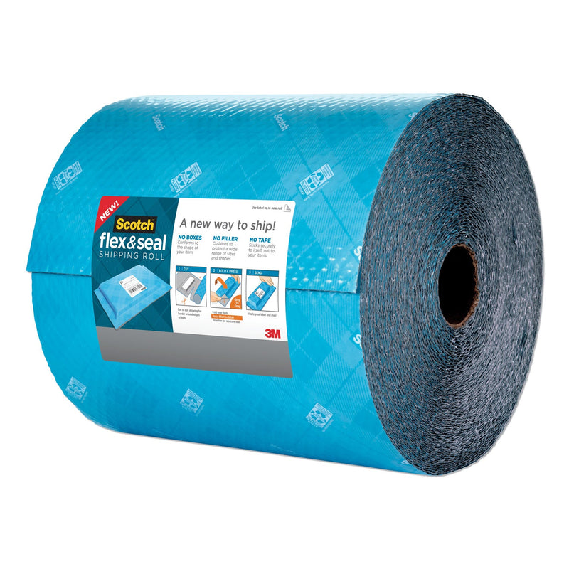 Scotch Flex and Seal Shipping Roll, 15" x 200 ft, Blue/Gray