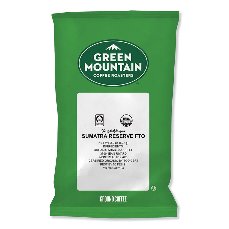 Green Mountain Coffee Sumatra Reserve Fraction Packs, 2.2 oz, 50/Carton