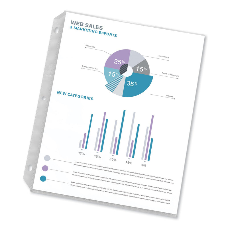 Avery Top-Load Poly Sheet Protectors, Heavy, Letter, Diamond Clear, 200/Box