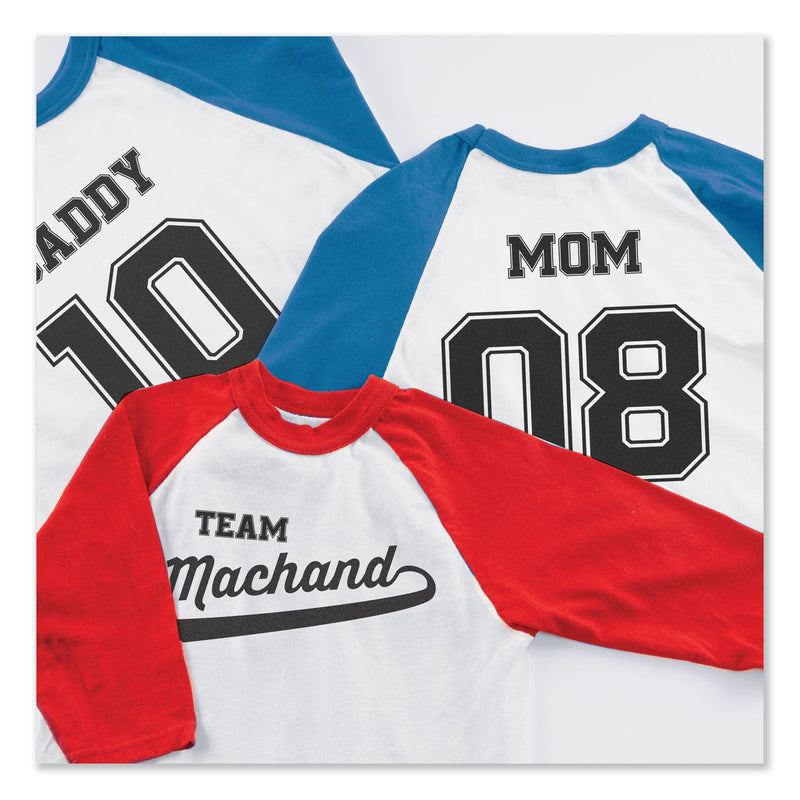 Avery Fabric Transfers, 8.5 x 11, White, 12/Pack