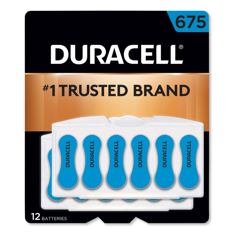 Duracell Hearing Aid Battery, #675, 12/Pack